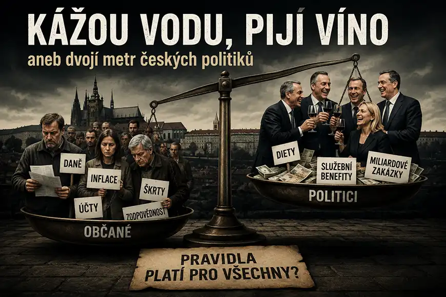 Politici kážou vodu, pijí víno!